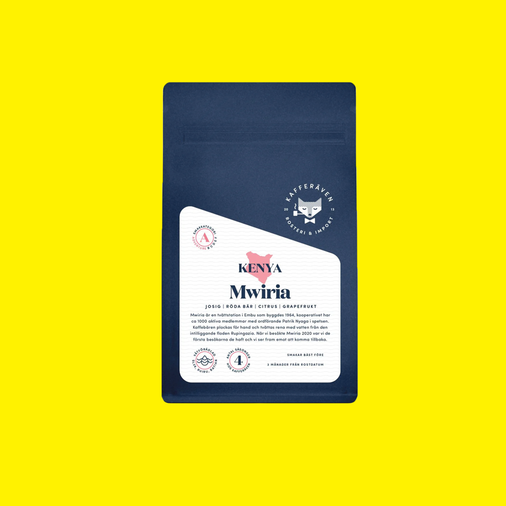 Kafferäven Mwiria - våtförädlat kaffe från Kenya
