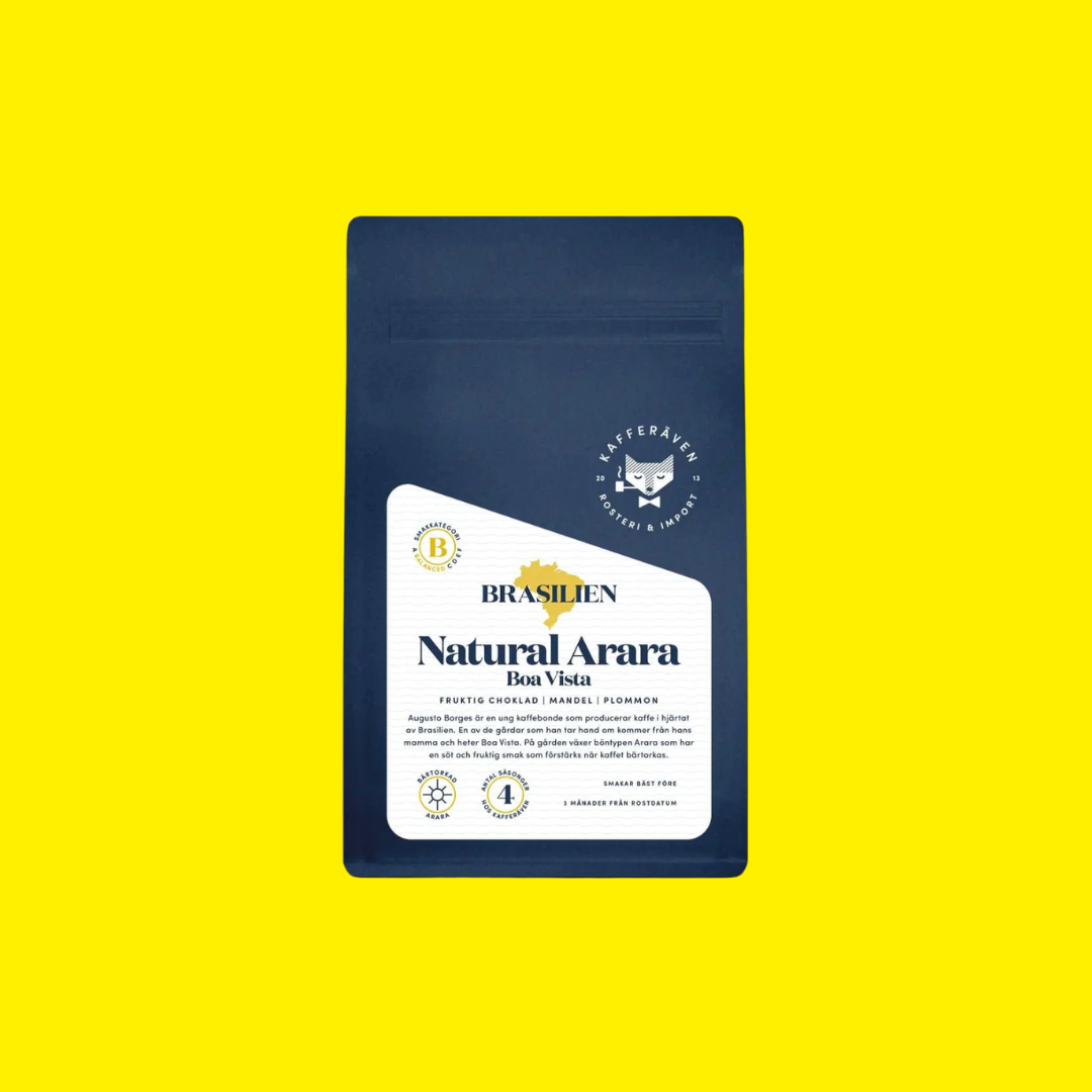 Kafferäven Per Nordby - bärtorkad arara från Brasilien